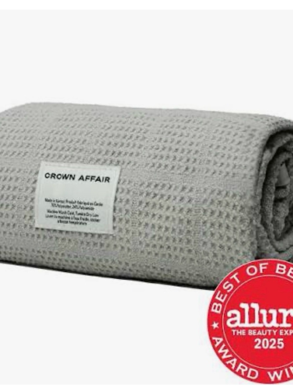 Crown Affair Waffle Towel - Green